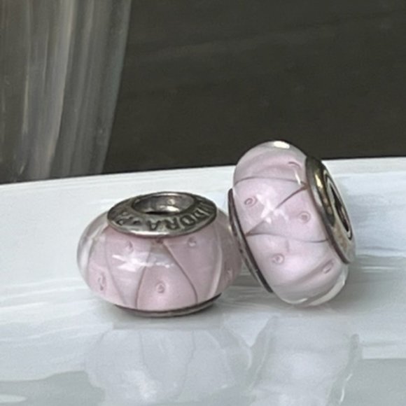 Pandora Jewelry - Pandora Pink Murano Glass Beads